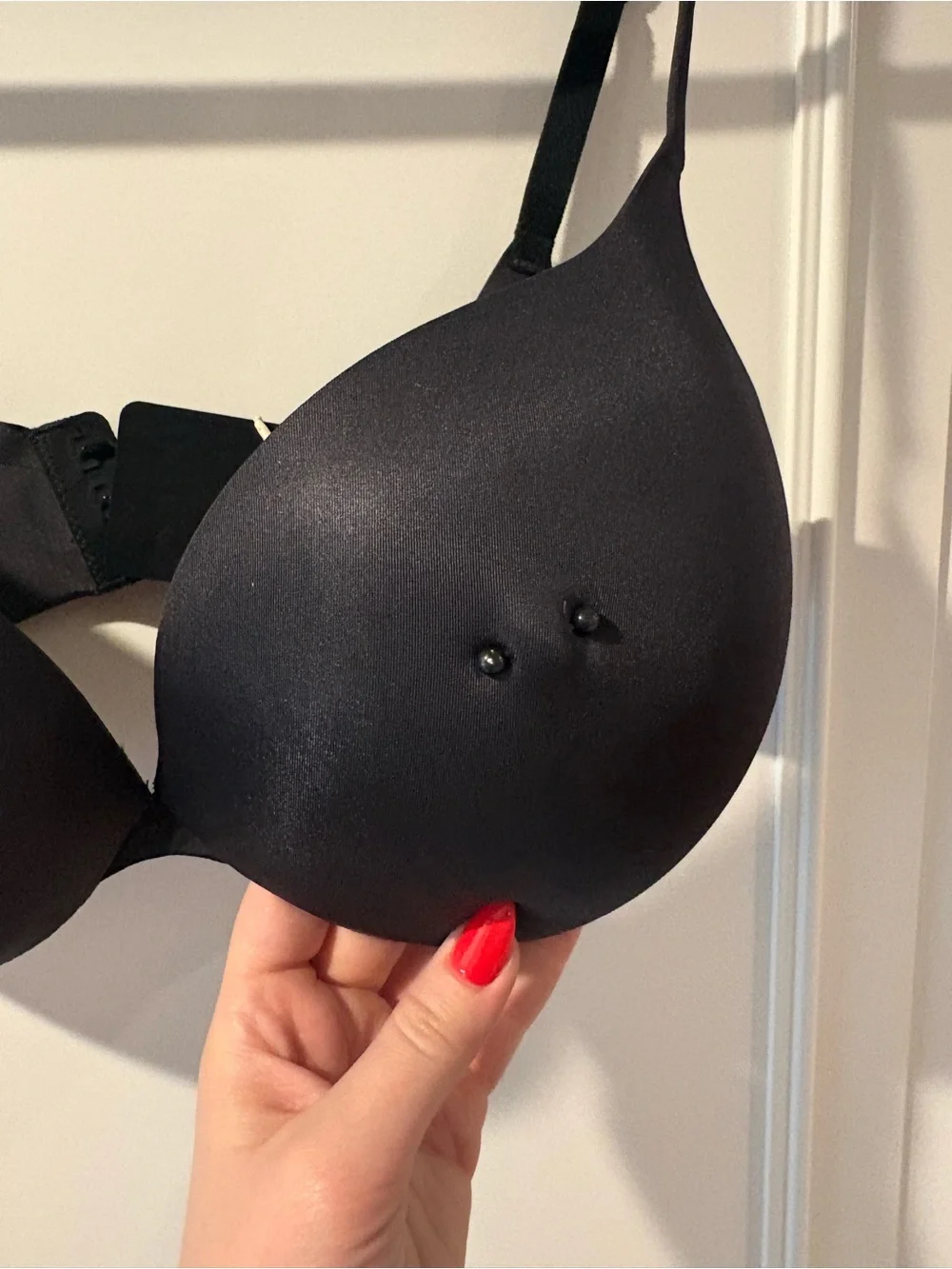 BNWT Skims Pierced Nipple Ultimate Push Up Bra Onyx 34DD - Picture 5 of 7
